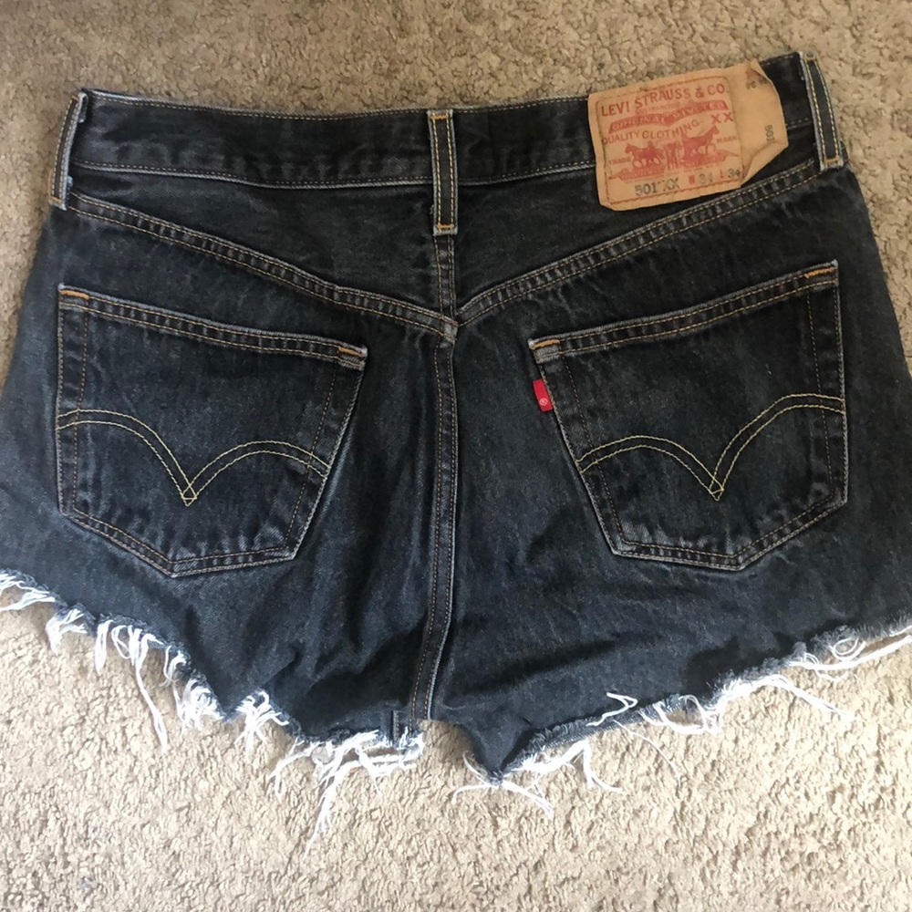 Levi’s black 501 shorts